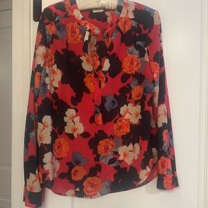 JCrew Factory long sleeve silky shirt